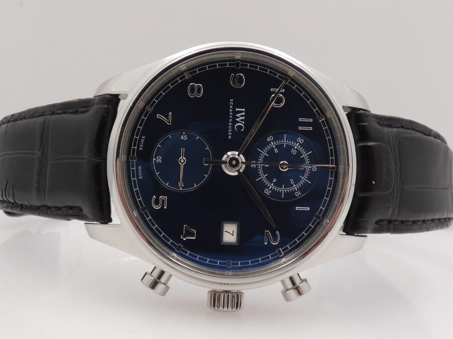 Cronografo IWC Portuguese With PAPERS ANNO 2018 Automatico Acciaio Ref. IW390303 - immagine 10