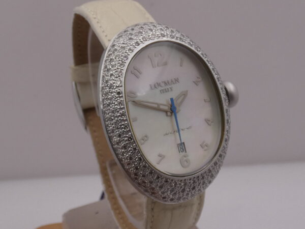 Locman Nuovo Diamonds 1.6 ct MOP DIAL NEW BOX&PAPERS Aluminium MAI INDOSSATO Ref. 015 ANNI '2000s