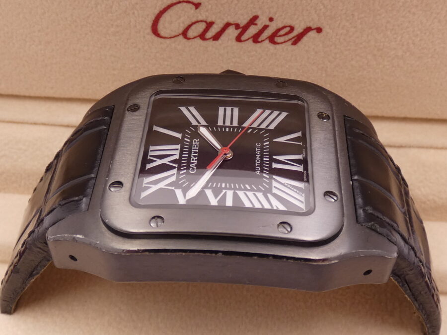 Cartier Santos 100 XL 38mm Automatico Acciaio & Black PVD Ref. WSSA0006 - immagine 10