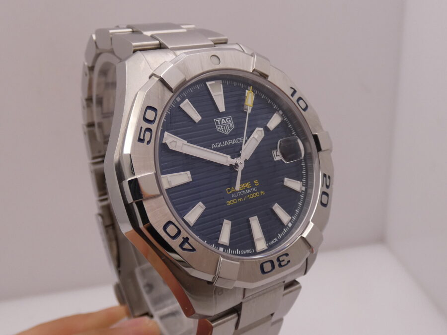 TAG Heuer Aquaracer 300M Calibro 5 43mm WAY2012 BOX&PAPERS Anno 2019 Automatico Braccialato Acciaio - immagine 10