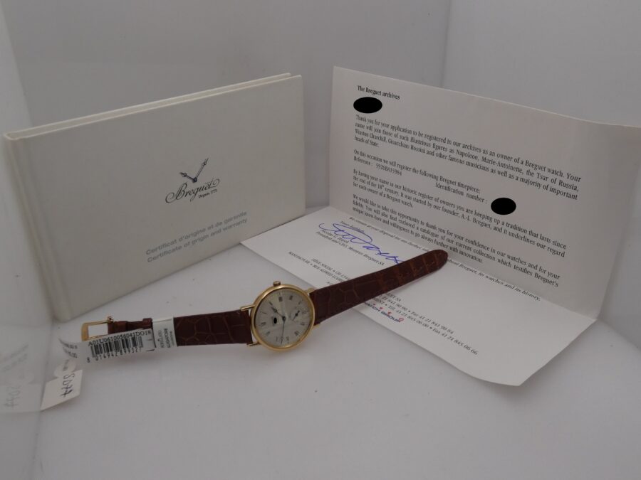Breguet Classique 5920 Oro Masiccio 18Kt With PAPERS Anno 2009 Automatic Date Meraviglioso - immagine 10