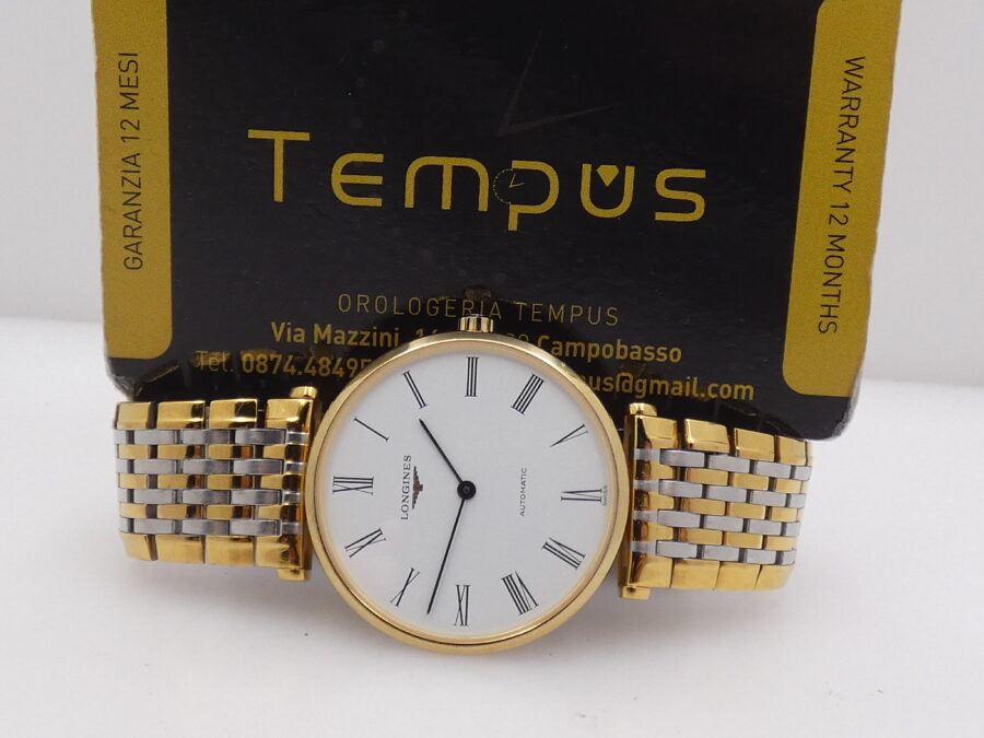 Longines La Grande Classique 18Kt G.F. Automatico Frederic Piguet BOX&PAPERS Anno 2010 Braccialato L4.708.2 - immagine 2