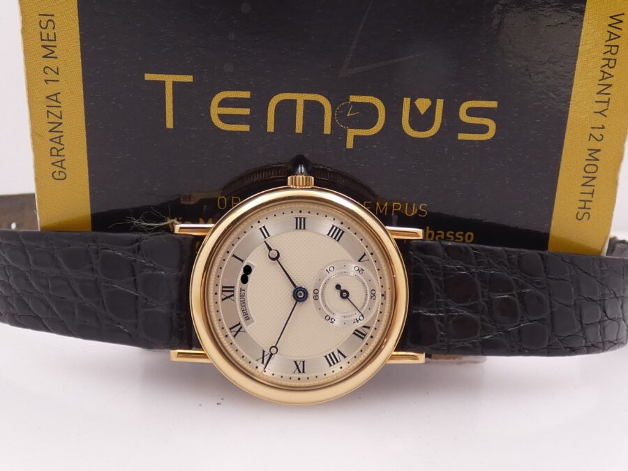 Breguet Classique 3290 Oro Massiccio 18Kt TOP CONDITION Honey Comb Dial Anni 90's Carica Manuale - immagine 2