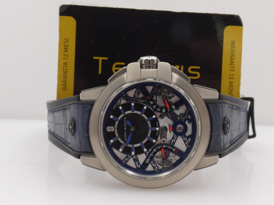 Harry Winston Project Z10 Ocean Biretrograde Zalium LIKE NEW With PAPERS & TAG PRICE Anno 2017 Automatico Limited Edition 300pz Ref. OCEABI42ZZ001 - immagine 2