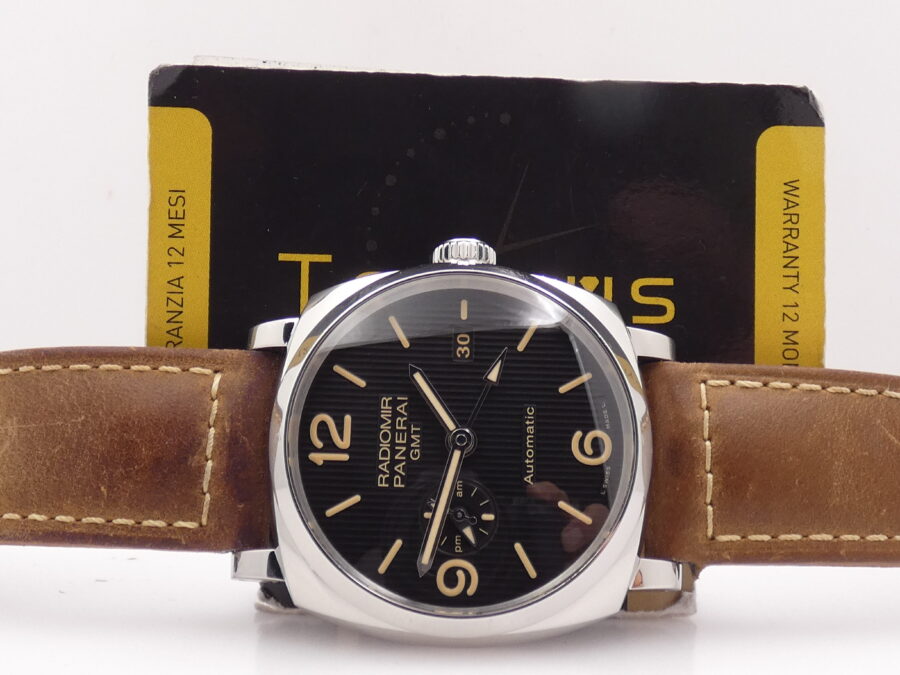 Panerai Radiomir 1940 3 Days Automatic GMT PAM00657 BOX&PAPERS Anno 2017 Acciaio Limited Edition 1000pz - immagine 2