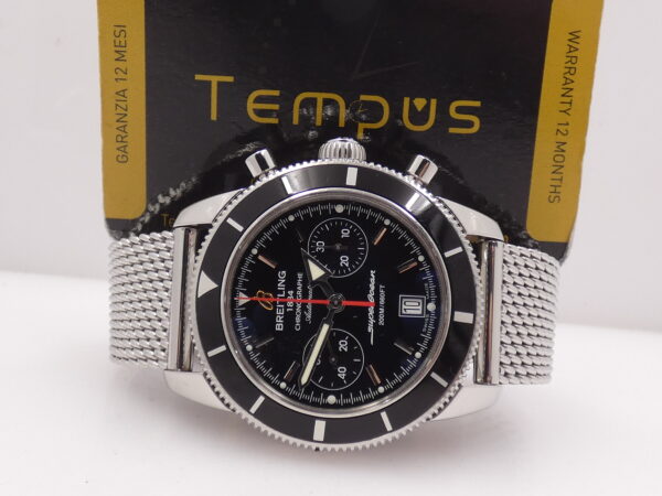Cronografo Breitling Superocean Heritage 44mm A23370 Anno 2013 FULL SET Automatico Bracciale Mesh