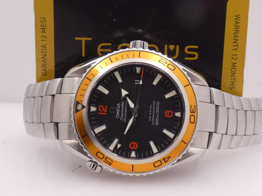 Omega Seamaster Planet Ocean 45,5mm Co-Axial Chronometer 2208.50.00 Automatic Date Acciaio - immagine 2
