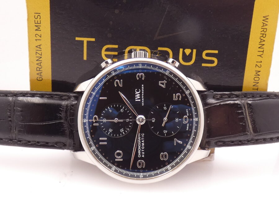 Cronografo IWC Portuguese BOX&PAPERS ANNO 2021 Automatico IW371609 Acciaio - immagine 2