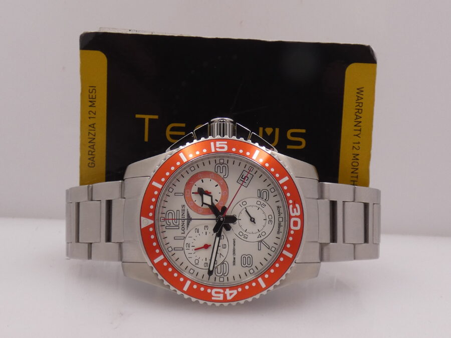 Longines HydroConquest Chronograph N.O.S. BOX&PAPERS New Old Stock L3.690.4  Braccialato - immagine 2