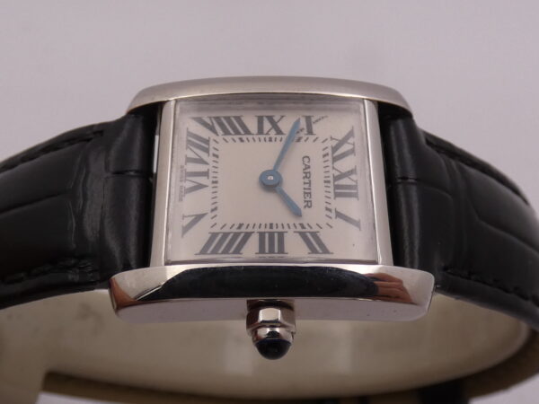 Cartier Tank Française Lady 2403 Oro Bianco 18Kt MINT CONDITION Anni 2000's