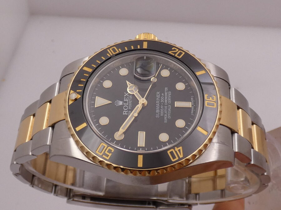 Rolex Submariner Date 116613LN Oro massiccio & Acciaio 18Kt BOX&PAPERS Anno 2011 Automatico