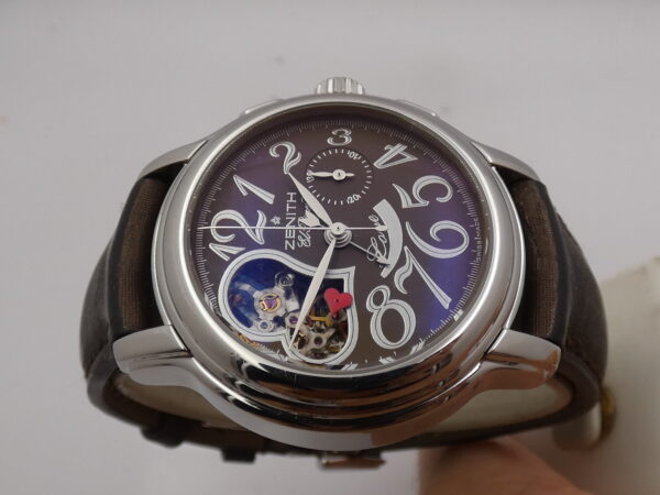 Zenith El Primero Chronomaster Lady WITH PAPERS Open Love Power Reserve Anno 2009 Automatico Acciaio