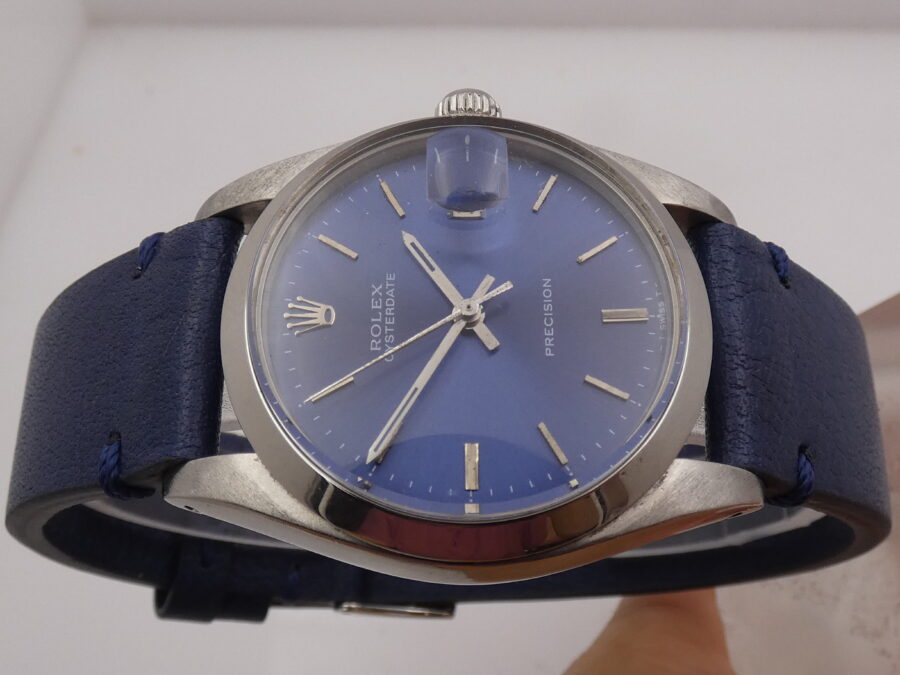Rolex Oysterdate Precision 6694 Anno 1985 Blue Dial Carica Manuale Cal. 1225 Vintage