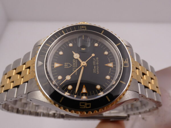 Tudor Mini-Sub 73091 By Rolex GILT DIAL 18Kt Oro &Acciaio Acciaio 1989 Automatico