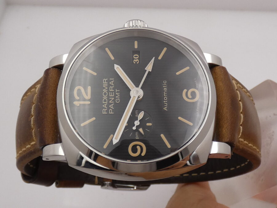 Panerai Radiomir 1940 3 Days Automatic GMT PAM00657 BOX&PAPERS Anno 2017 Acciaio Limited Edition 1000pz