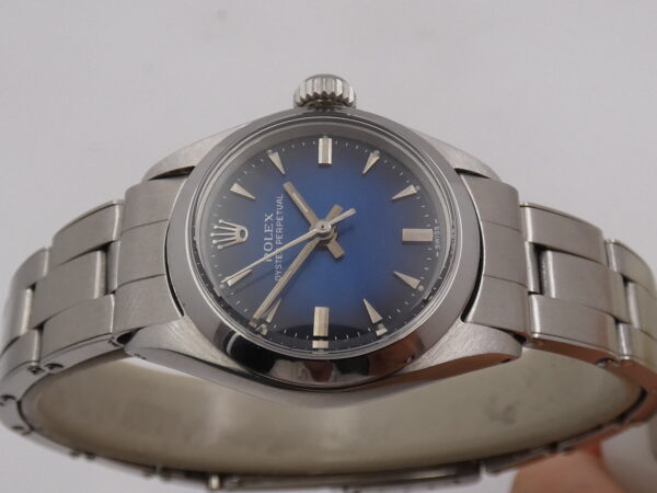 Rolex Oyster Perpetual Lady 6618 Blue Degradè Dial Anno 1969 Automatico Bracciale Oyster Acciaio
