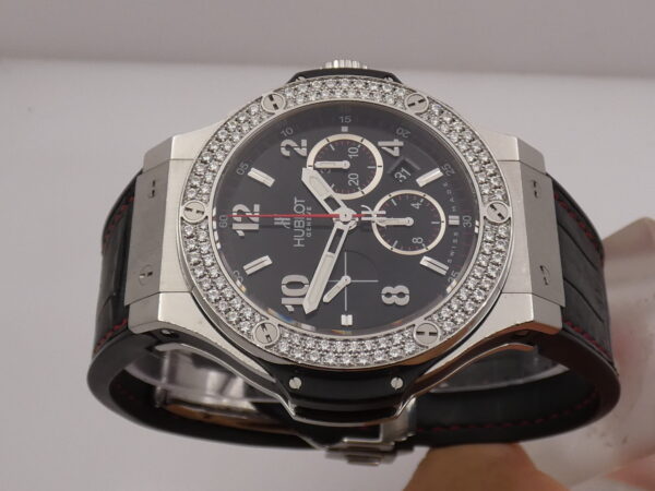 Cronografo Hublot Big Bang 44 mm DIAMOND BEZEL Automatico Acciaio Ref. 301.SX.130.RX.114