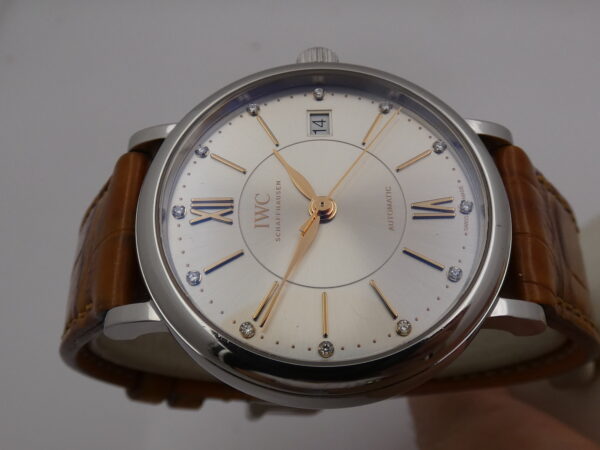 IWC Portofino Automatic 37mm DIAMOND DIAL With PAPERS Anno 2018 IW4581 Acciaio