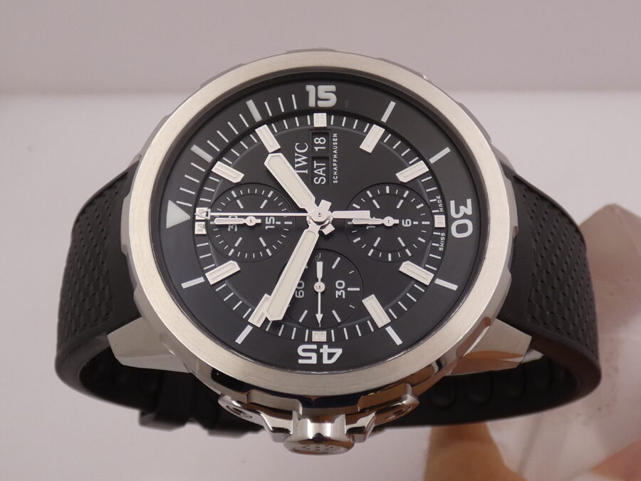 Cronografo IWC Aquatimer Day-Date 45mm IW3768 With PAPERS Acciaio 2016 LIKE NEW Automatico Acciaio