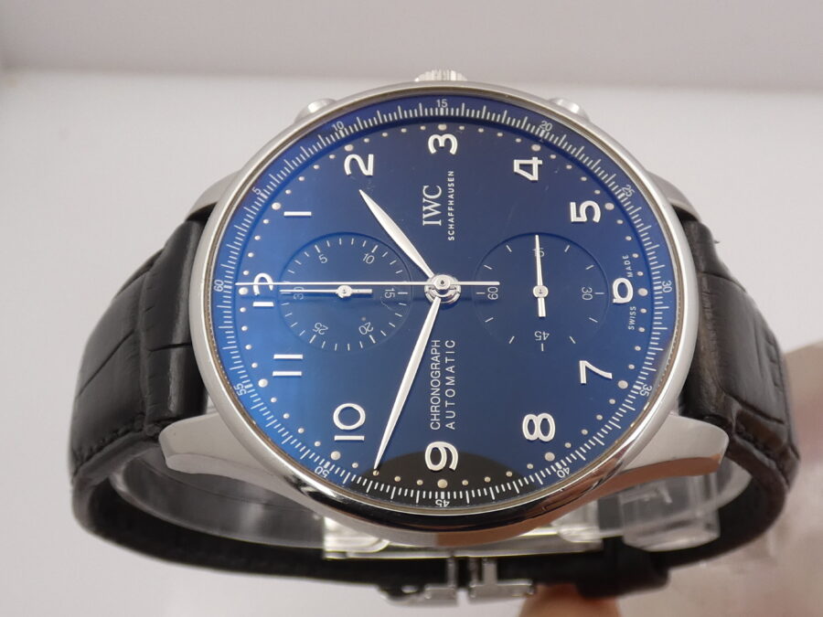 Cronografo IWC Portuguese BOX&PAPERS ANNO 2021 Automatico IW371609 Acciaio