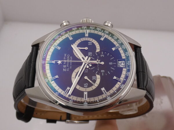 Zenith El Primero Chronomaster 36'000 Vph Chrono WITH BOX Automatic Anno 2015 Acciaio 03.2040.400