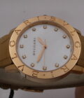 Bulgari Bulgari N.O. S. Oro Rosa 18Kt M.O.P. & DIAMOND Dial Automatic BOX&PAPERS New Old Stock BBLP33G WOMEN WATCH For Ladies