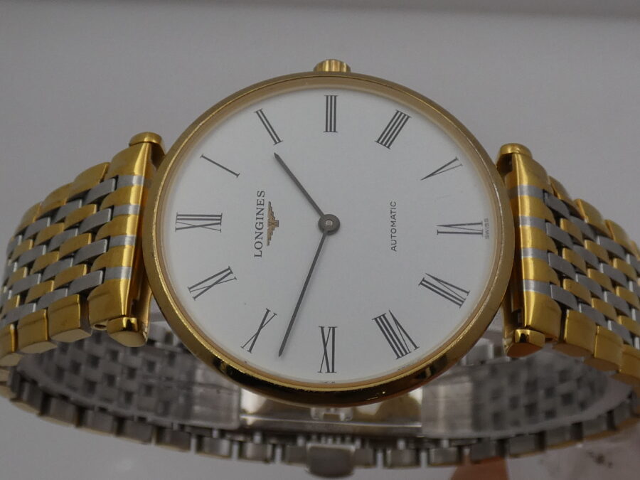 Longines La Grande Classique 18Kt G.F. Automatico Frederic Piguet BOX&PAPERS Anno 2010 Braccialato L4.708.2