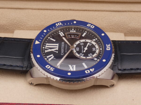 Cartier Calibre de Cartier Diver 3729 Deep Blue Dial Lunetta in Ceramica Automatico Acciaio
