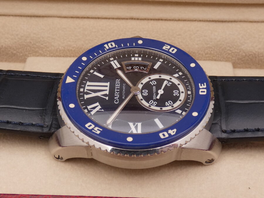 Cartier Calibre de Cartier Diver 3729 Deep Blue Dial Lunetta in Ceramica Automatico Acciaio - immagine 12