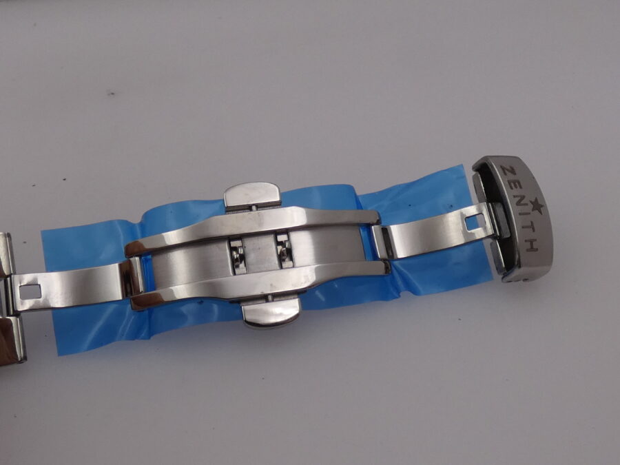 Zenith Elite Dual Time GMT 03.2130.682 LIKE NEW Honey Comb Dial Automatico Acciaio - immagine 12