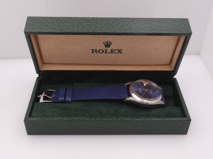 Rolex Oysterdate Precision 6694 Anno 1985 Blue Dial Carica Manuale Cal. 1225 Vintage - immagine 11