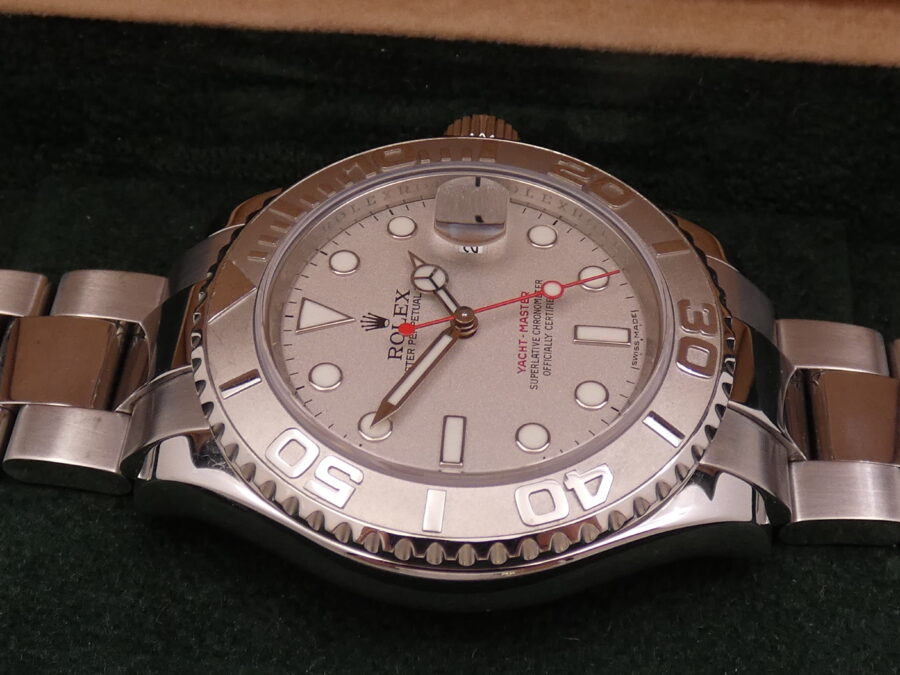 Rolex Yacht-Master 40 RRR Rolesium Platinum 16622 TOP CONDITION Anno 2010 Automatico - immagine 11