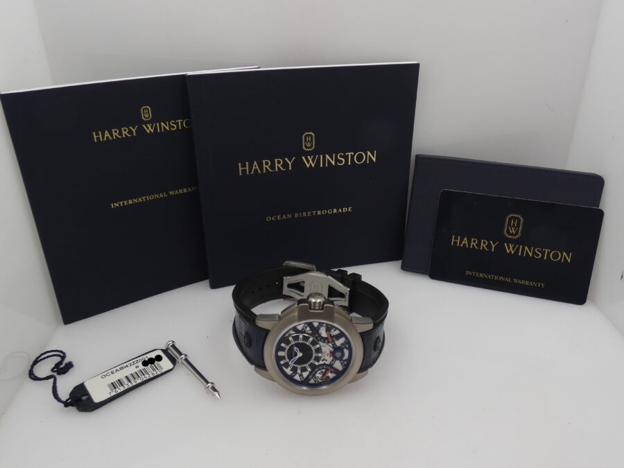 Harry Winston Project Z10 Ocean Biretrograde Zalium LIKE NEW With PAPERS & TAG PRICE Anno 2017 Automatico Limited Edition 300pz Ref. OCEABI42ZZ001 - immagine 11