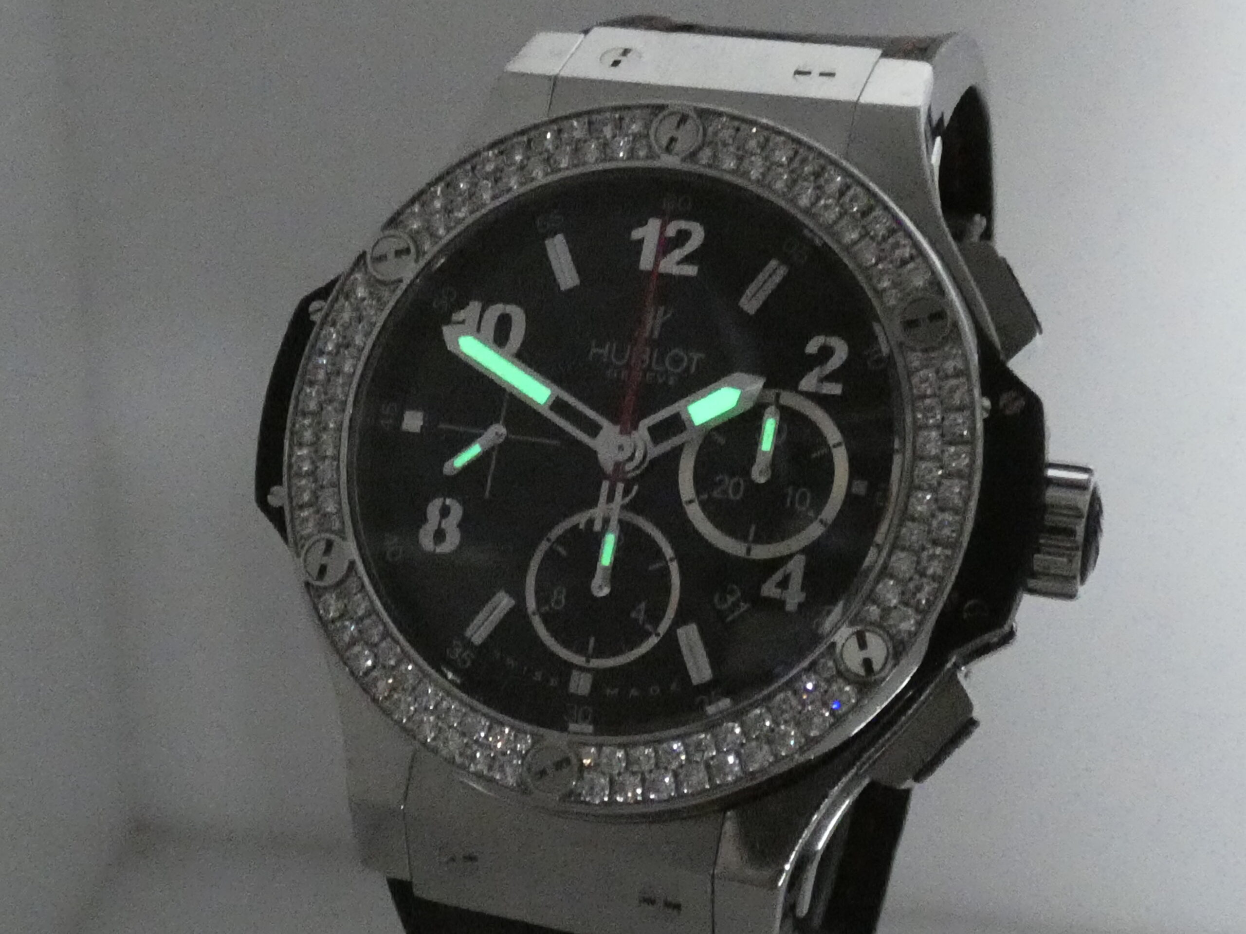 Cronografo Hublot Big Bang 44 mm DIAMOND BEZEL Automatico Acciaio Ref. 301.SX.130.RX.114 - immagine 12