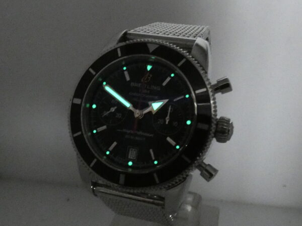 Cronografo Breitling Superocean Heritage 44mm A23370 Anno 2013 FULL SET Automatico Bracciale Mesh