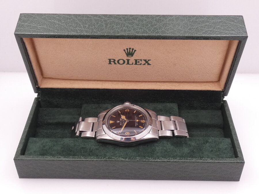 Rolex Explorer 1016 Tropical Dial ANNO 1968 Automatico Cronometro Acciaio Braccialato - immagine 11