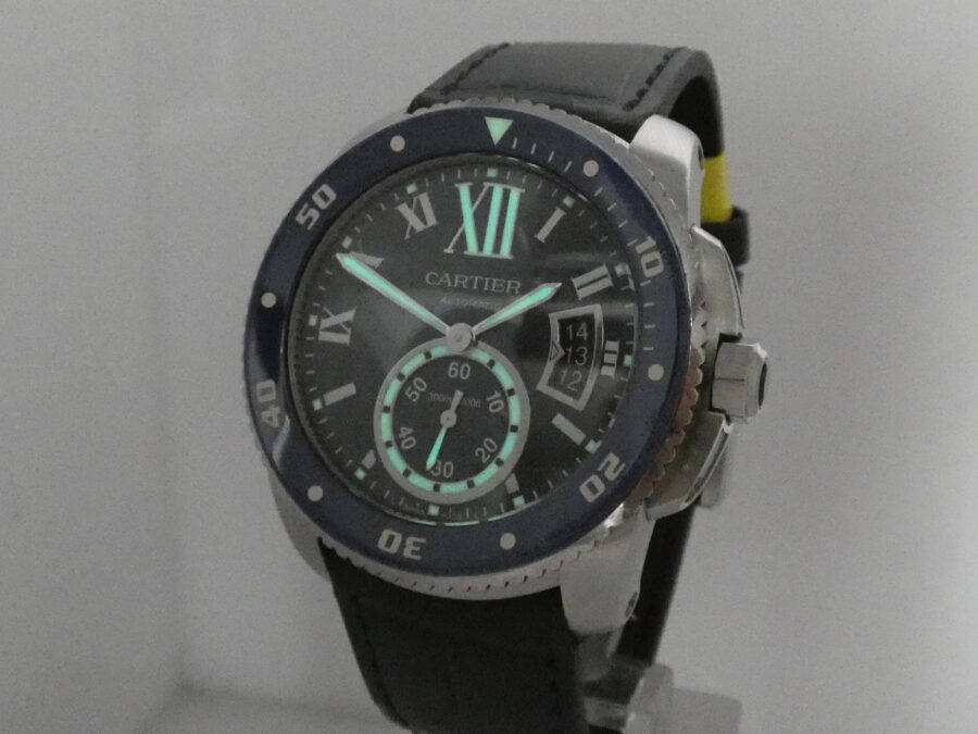 Cartier Calibre de Cartier Diver 3729 Deep Blue Dial Lunetta in Ceramica Automatico Acciaio - immagine 13