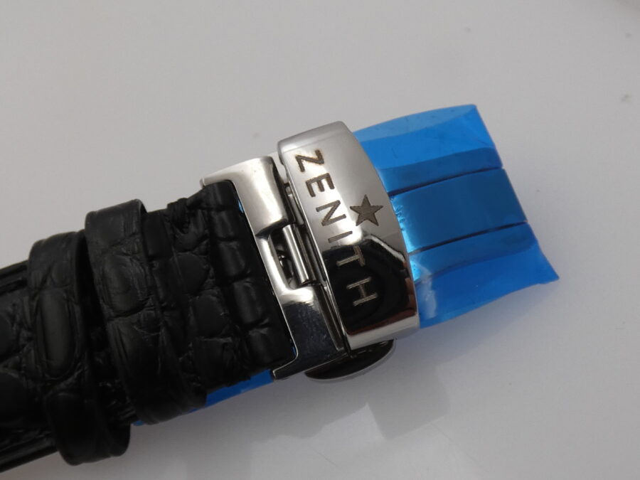 Zenith Elite Dual Time GMT 03.2130.682 LIKE NEW Honey Comb Dial Automatico Acciaio - immagine 13
