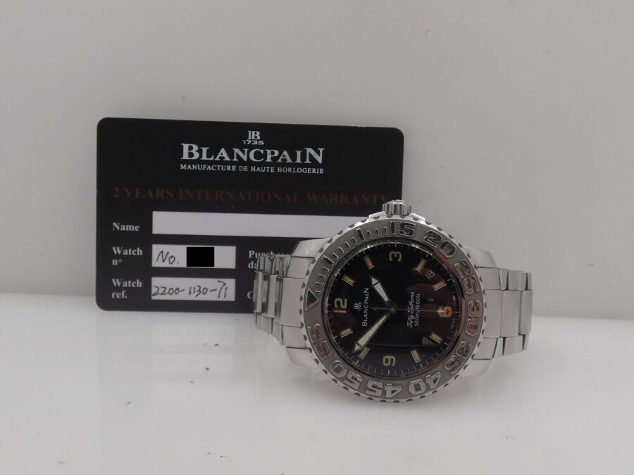 Blancpain Fifty Fathoms 40mm 2200-1130-71 WITH PAPERS Anni 2000's Automatico Acciaio - immagine 12