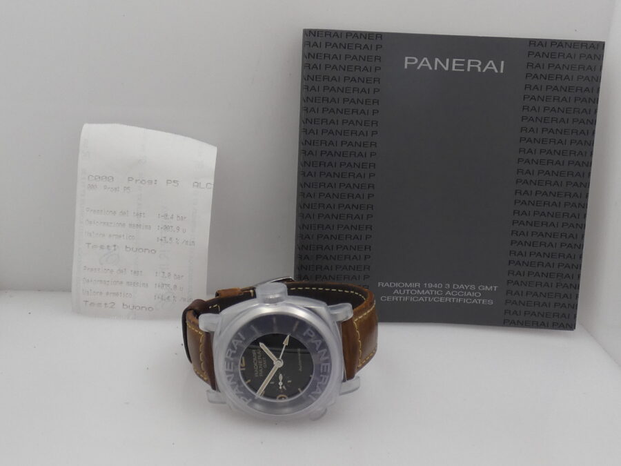 Panerai Radiomir 1940 3 Days Automatic GMT PAM00657 BOX&PAPERS Anno 2017 Acciaio Limited Edition 1000pz - immagine 12