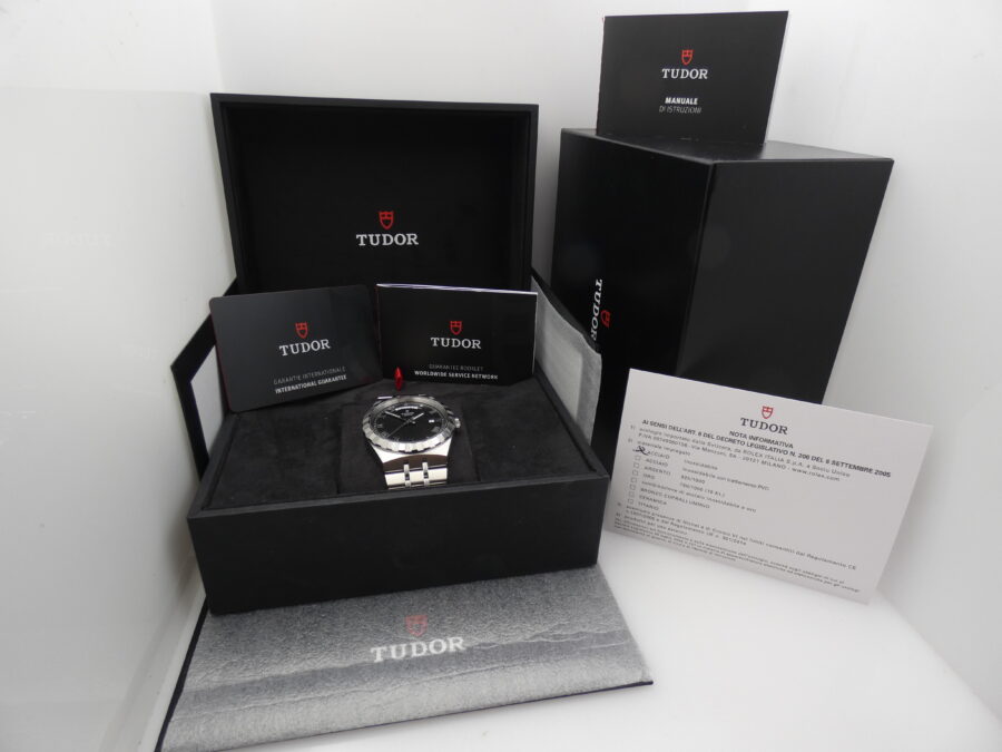 Tudor Royal Day-Date 28600 BOX&PAPERS Anno 2022 Automatico Lunetta Thunderbird Bracciale Jubille Acciaio - immagine 13
