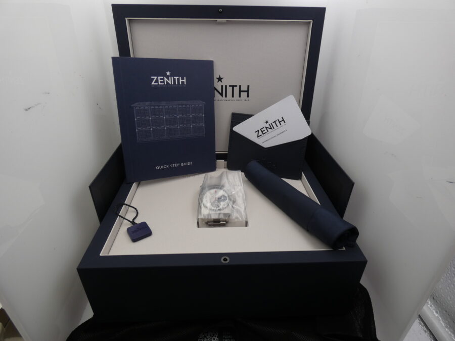 Zenith El Primero Chronomaster Revival A384 NEW BOX&PAPERS Novembre 2024 Automatico A03.A384.400 - immagine 13