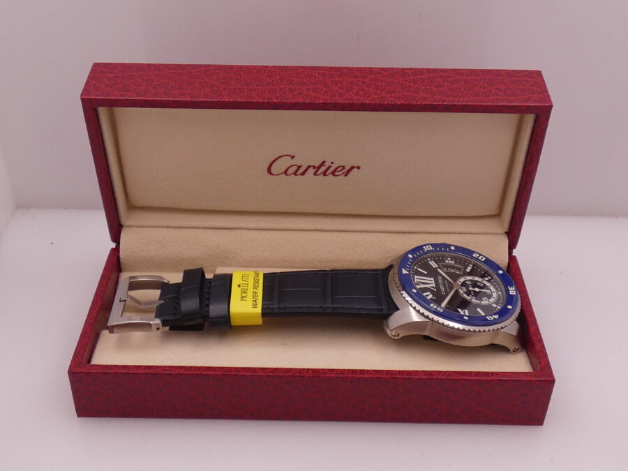 Cartier Calibre de Cartier Diver 3729 Deep Blue Dial Lunetta in Ceramica Automatico Acciaio - immagine 14