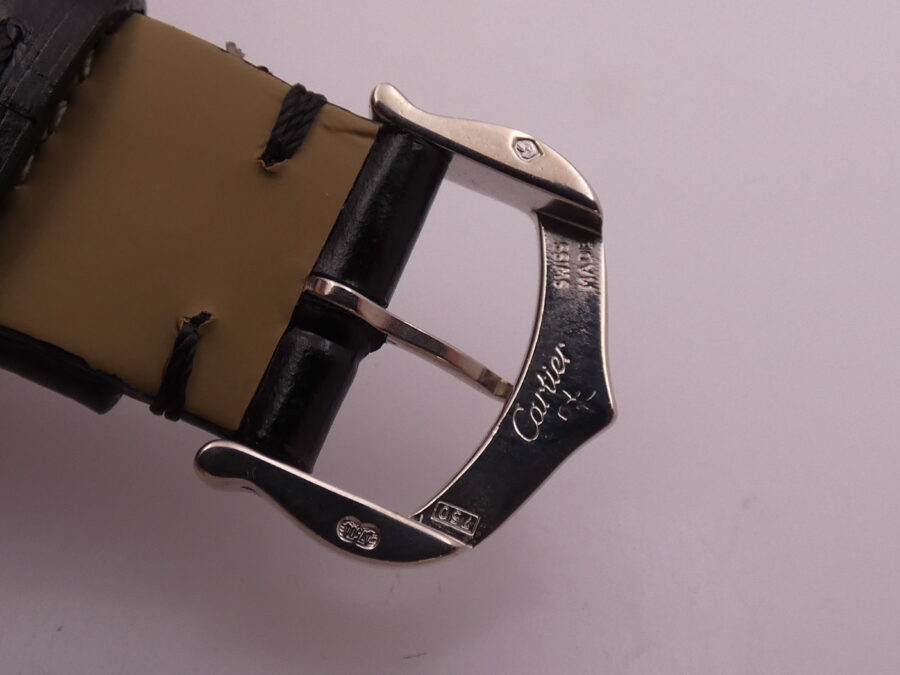 Cartier Tank Française Lady 2403 Oro Bianco 18Kt MINT CONDITION Anni 2000's - immagine 14