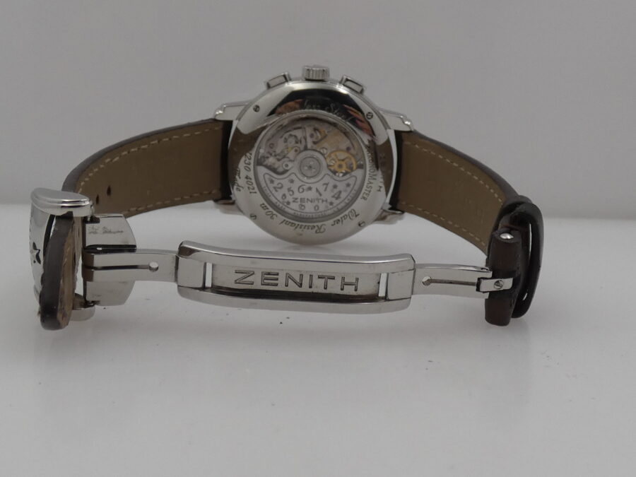 Zenith El Primero Chronomaster Lady WITH PAPERS Open Love Power Reserve Anno 2009 Automatico Acciaio - immagine 14