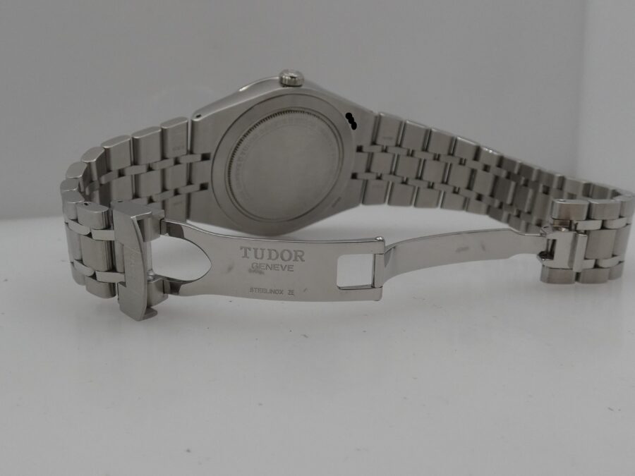 Tudor Royal Day-Date 28600 BOX&PAPERS Anno 2022 Automatico Lunetta Thunderbird Bracciale Jubille Acciaio - immagine 14