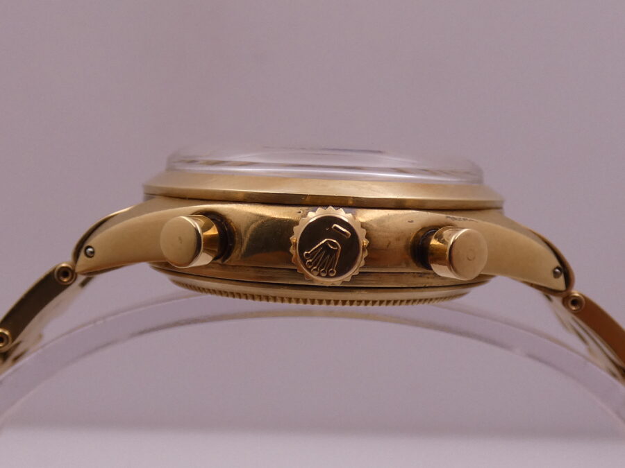 Rolex Chronograph Untouched PRE-DAYTONA 6238 ORO PIENO 18KT BOX&PAPERS ANNO 1966 MAI LUCIDATO - immagine 15
