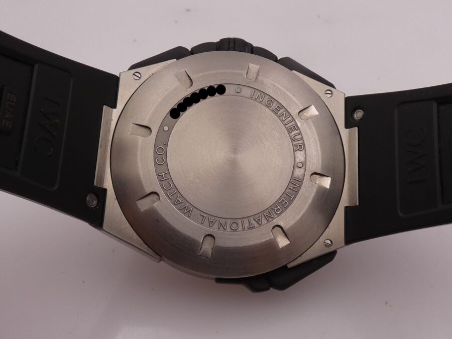 Cronografo IWC Ingenieur Double Titanio Rattrapante Split Second Day-Date IW3865 Automatico - immagine 15