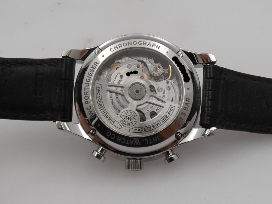 Cronografo IWC Portuguese BOX&PAPERS ANNO 2021 Automatico IW371609 Acciaio - immagine 16