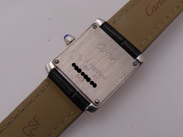 Cartier Tank Française Lady 2403 Oro Bianco 18Kt MINT CONDITION Anni 2000's
